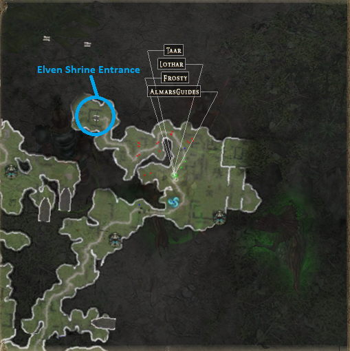 Elven Shrine Map Location